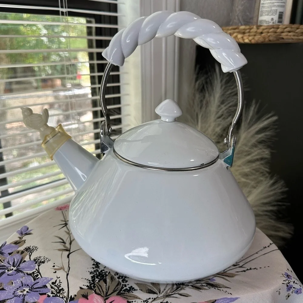 Vintage Enamel Kettle